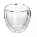 Tasse en verre borosilicaté à double paroi Tasse en verre transparent